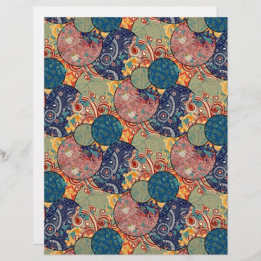 ファブリッ日本のクキルトアーツクラフトスクラップブック紙 (正面/裏面)