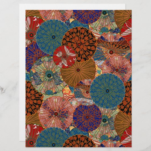 ファブリッ日本のクキルトアーツクラフトスクラップブック紙 (正面/裏面)