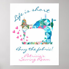 ファブリッ買クパッチワーク裁縫機 ポスター