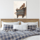 ファブリティウス絵を描ザゴールドフィンチプリント キャンバスプリント (インサイチュ (寝室))