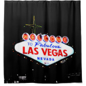 ファブリーラスベガスネバダシンシティへようこそ シャワーカーテン (正面)