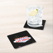 ファブリーラスベガスネバダシンシティへようこそ スクエアペーパーコースター (インサイチュ)