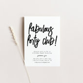 ファブルアンドフォーティクラブ誕生日招待状テンプレート 招待状