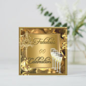 ファブルーズナイアージお祝い金ゴールドシャンパン 招待状 (スタンド正面)