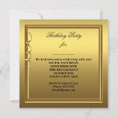 ファブルーズナイアージお祝い金ゴールドシャンパン 招待状 (裏面)