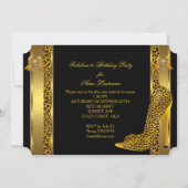 ファブルーリョウ金ゴールドハイヒールバースデーパーティー2 招待状 (裏面)