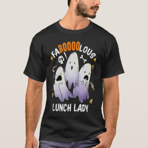 ファブーアスな給食のおばさん 怖い学校 ハロウィン コスチューム Tシャツ