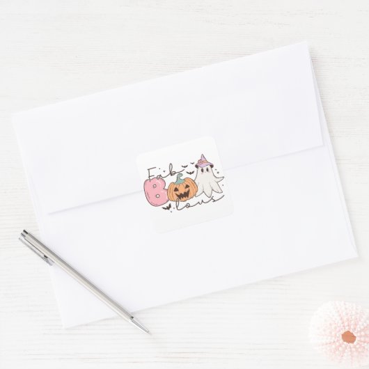 ファブーレトログルービーハロウィーン スクエアシール (封筒)