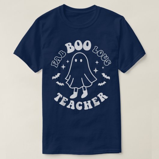 ファブー先生ボーおもしろい幽霊ハロウィーンホール Tシャツ (デザイン正面)