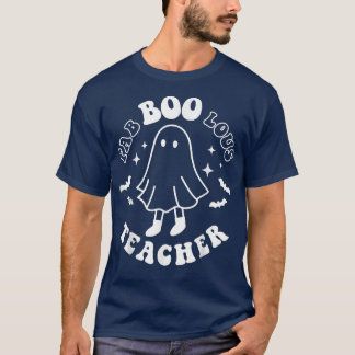 ファブー先生ボーおもしろい幽霊ハロウィーンホール Tシャツ