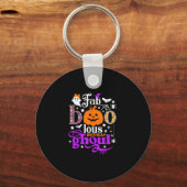 ファブー誕生日グールシャツボおもしろいーパンプキンH キーホルダー (正面)