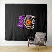 ファブー誕生日グールシャツボおもしろいーパンプキンH タペストリー (インサイチュ(横))