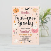 ファブー・フォー・キッズ ハロウィン 誕生日招待状 招待状 (スタンド正面)