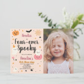 ファブー・フォー・キッズ ハロウィン 誕生日招待状 招待状 (スタンド正面)