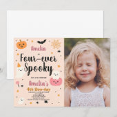 ファブー・フォー・キッズ ハロウィン 誕生日招待状 招待状 (正面/裏面)
