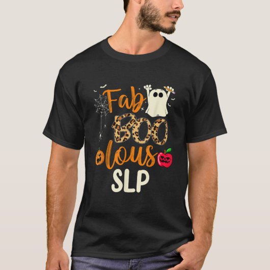 ファブーSLPレオパード不気味ハロウィーンの衣装 Tシャツ (正面)
