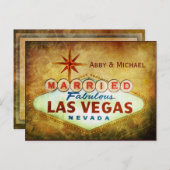 ファブ結婚したルーラスベガスで 案内ポストカード (正面/裏面)