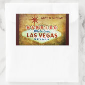 ファブ結婚したルーラスベガスで 長方形シール (バッグ)