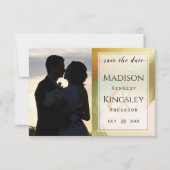 ファブ・シャルトルーズ 🤵 ボールド&スタイリッシュ・バジェット・ウェディング セーブザデート (正面)