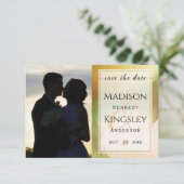 ファブ・シャルトルーズ 🤵 ボールド&スタイリッシュ・バジェット・ウェディング セーブザデート (スタンド正面)