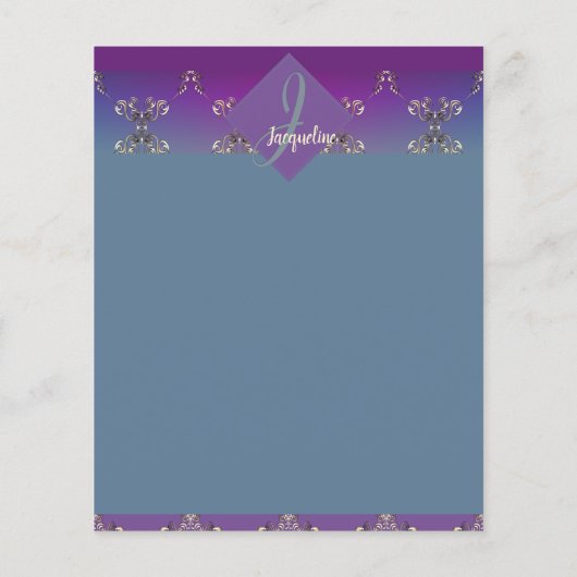 ファベルゲ様モノグラムパープルブルー勾配 (裏面)