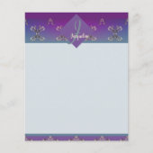 ファベルゲ様モノグラムパープルブルー勾配 (正面)