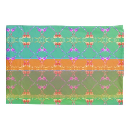 ファベルジュインスパイアバラフローラフォークリバイバルピロー 枕カバー (裏面)