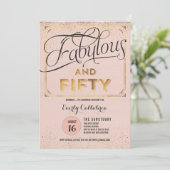 ファボウス·フィフティーバラ金ゴールドパーティの招待状 招待状 (スタンド正面)