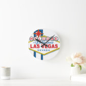 ファボラスラスベガスへようこそ ラウンド壁時計 (ホーム)