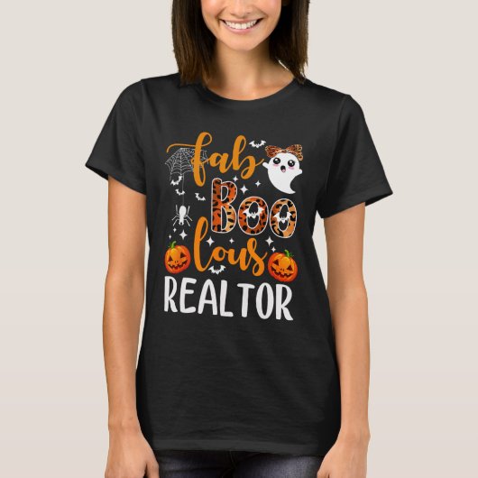 ファボラス不動産仲介業者ハロウィン実在不動産仲介業者エステートAg Tシャツ (正面)