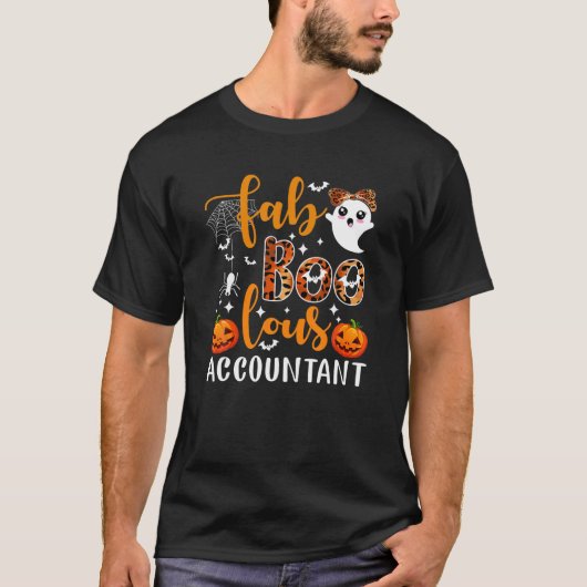 ファボラス会計士会計ギフトハロウィーンCos Tシャツ (正面)
