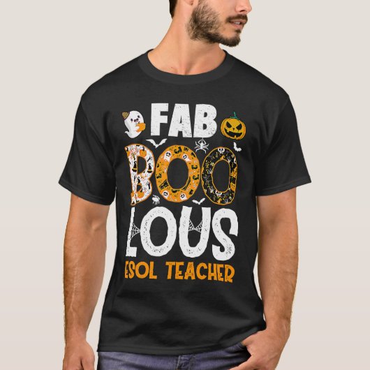 ファボラスESLエソル先生不気味先生ハロウィー Tシャツ (正面)