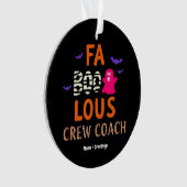 ファボロースクルーコーチハローウィンパーティ幽霊 おもしろい オーナメント (正面)