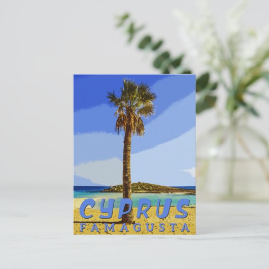 ファマゲスタキプロス – キプロスビーチ シーズンポストカード (スタンド正面)