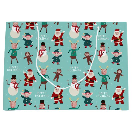 ファミおもしろいリアフォトホリデー抱き枕 ラージペーパーバッグ (正面)