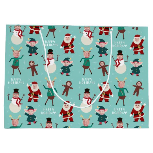 ファミおもしろいリアフォトホリデー抱き枕 ラージペーパーバッグ (裏面)