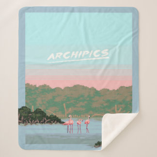 ファミおもしろいンゴ愛好家4 | Flamingo Gives Lover シェルパブランケット