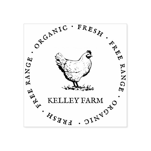 ファミカスタマイズリーファームチキンエッグカートン ラバースタンプ (インプリント)