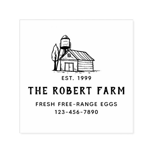 ファミカスタマイズリーファームチキンクープエッグカートン セルフインキングスタンプ (デザイン)