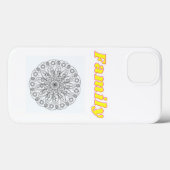 ファミカスタムリ文字&フラワーズデザイン  Case-Mate iPhoneケース (裏面 (横))