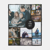 ファミカスタムリ12フォトコラージュ フリースブランケット (正面)