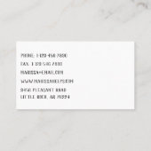 ファミカラフルモダンリサポートロシンプルゴ 名刺 (裏面)