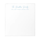 ファミシンプルリのパーソナライズされたメモパッド ノートパッド (正面)