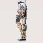 ファミパーソナライズされたリーカスタム写真コラージュ20枚 レギンス (左)