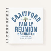 ファミパーソナライズされたリ懇親会渦巻きノート ノートブック (正面)