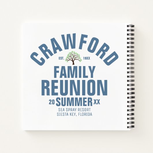 ファミパーソナライズされたリ懇親会渦巻きノート ノートブック (裏面)