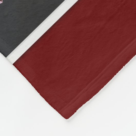 ファミパーソナライズされたリ正方形フォトコラージュ赤 フリースブランケット (角)