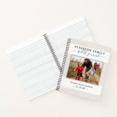ファミパーソナライズされたリ箇条書きの写真テンプレート ノートブック (内部)