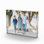 ファミパーソナライズされたリ1フォトファミリ名のオーバーレイ フォトブロック (右)