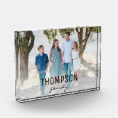 ファミパーソナライズされたリ1フォトファミリ名のオーバーレイ フォトブロック (左)